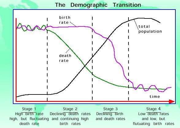 Het demografische transitiemodel