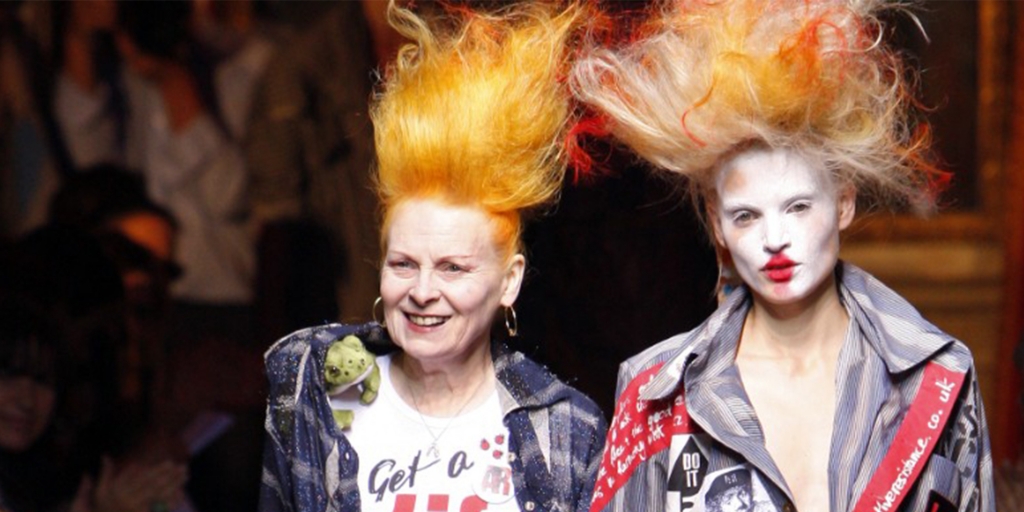 Vivienne Westwoord geïnspireerd door de Punk beweging