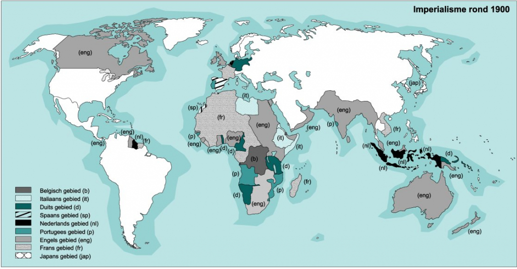 Overzeese gebieden onder controle van Europese mogendheden