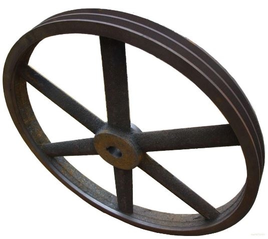 Gegoten meergroefs riemschijf