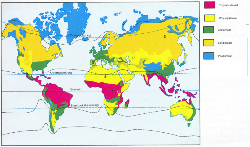 Klimaten op de wereld