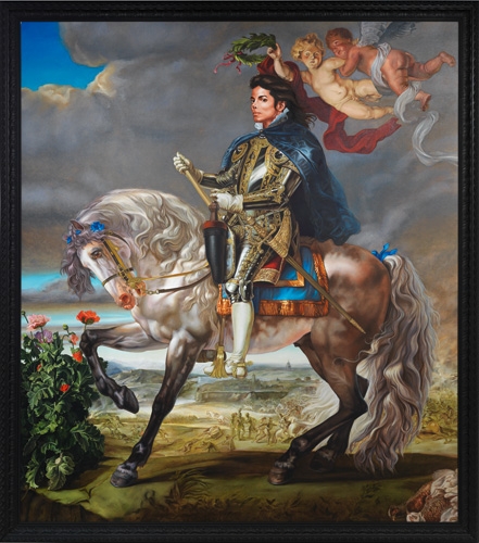 Kehinde Wiley - Equestrian Portrait of King Philip II (Michael Jackson), 2010
