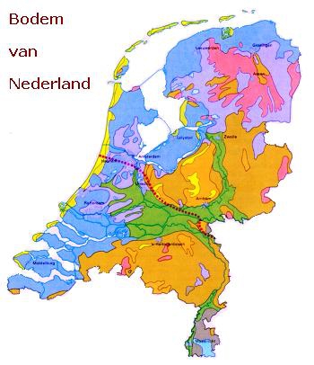 bodem van Nederland, klik voor een grotere kaart