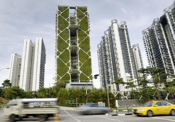 Groen gebouw in Singapore 