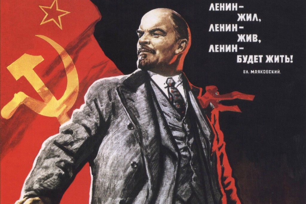 Hier zien wij Lenin die met deze poster mensen oproept om mee te doen met de revolutie