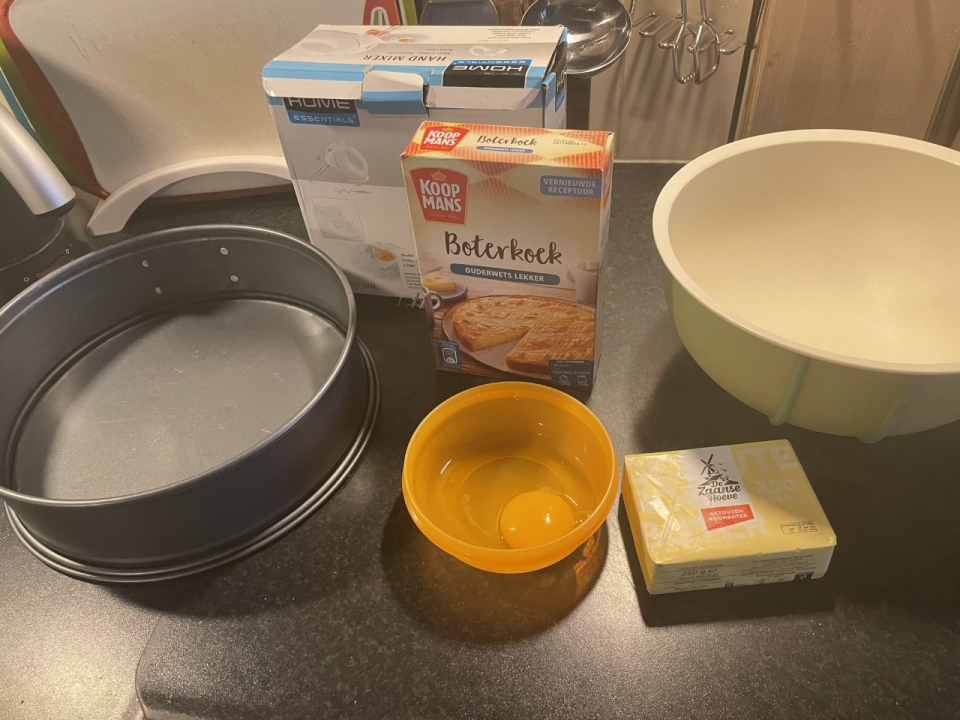 spullen die nodig zijn voor het bakken