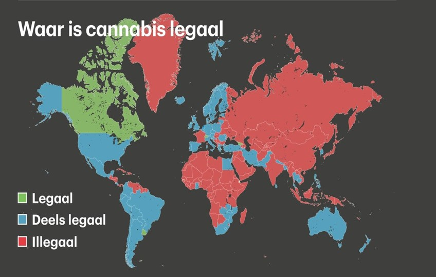 Het maakt ook uit in welk land je bent of iets strafbaar is of niet! Landen hebben namelijk verschillende regels.