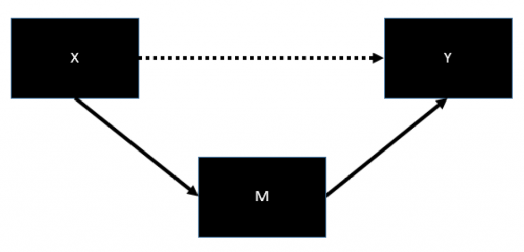 Figure 6. Causal diagram example: a mediating variable