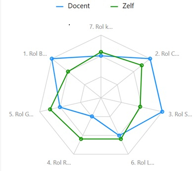 Figuur 6: Spinnenweb als evaluatie-instrument