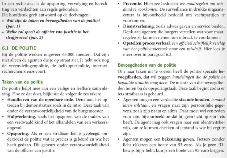 Taken en bevoegdheden politie