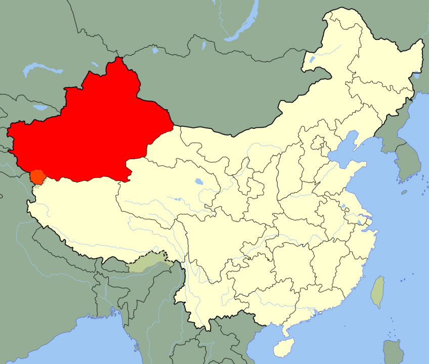 Dit is de Chinese provincie Xinjiang, waar de Oeigoeren wonen