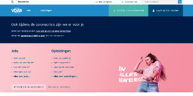 Stap 1: Ga naar de website van VDAB