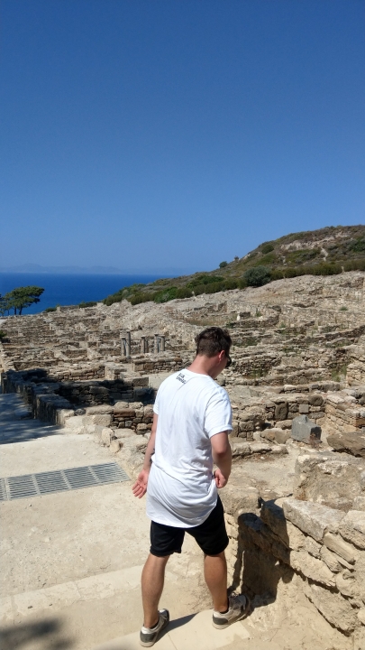 Dit ben ik in de oud Griekse stad Kamiros