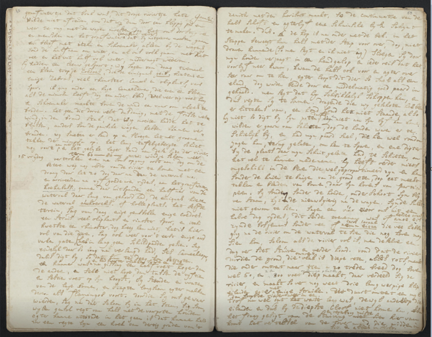 15 oktober 1779, Robert Gordon's dagboek