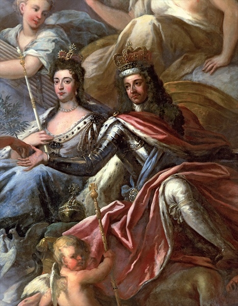  Willem III van Oranje en zijn echtgenote Maria II