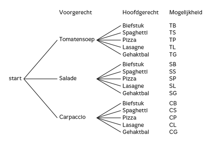 Voorbeeld boomdiagram