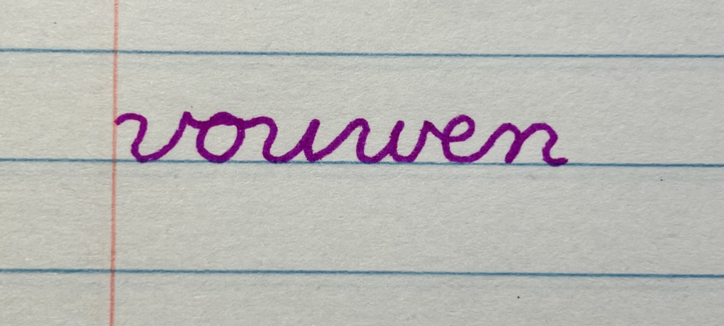 ou in vouwen