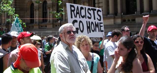 Demonstratie tegen racisme