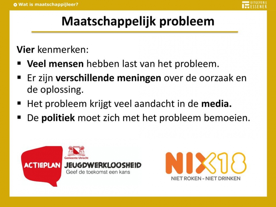Hoe herken ik een maatschappelijk probleem?