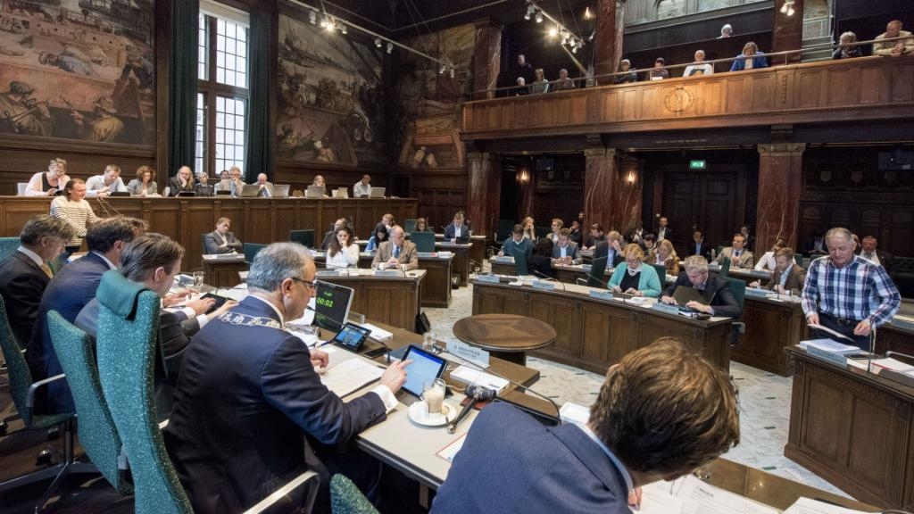 Gemeenteraad van Rotterdam.