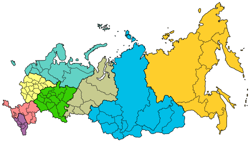 Districten in Rusland