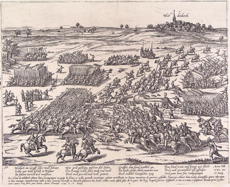 De slag op de Hardenberger heide 17 juni 1580 Frans Hogenberg