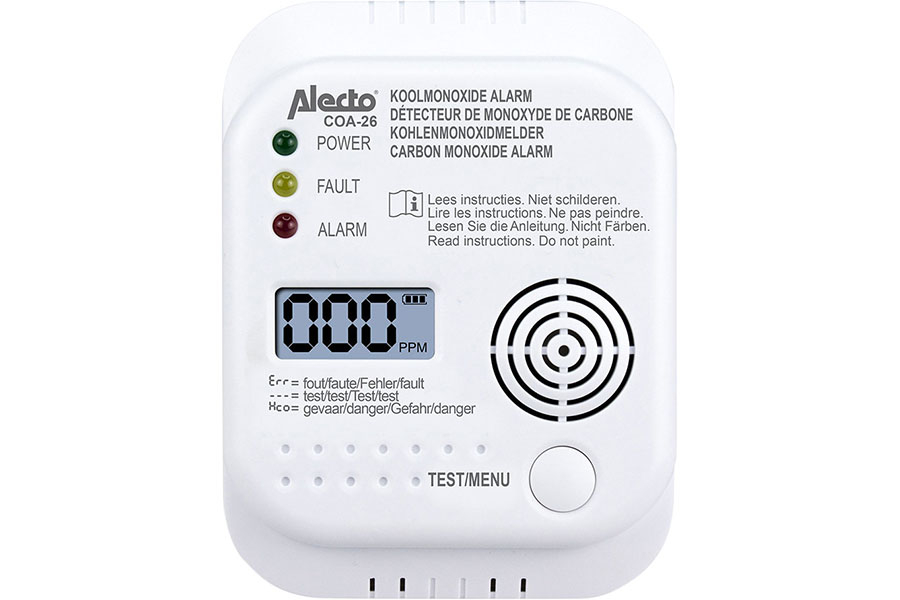 Dit is een koolstofmono-oxide melder