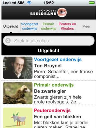 SchoolTV app voor de smartphone