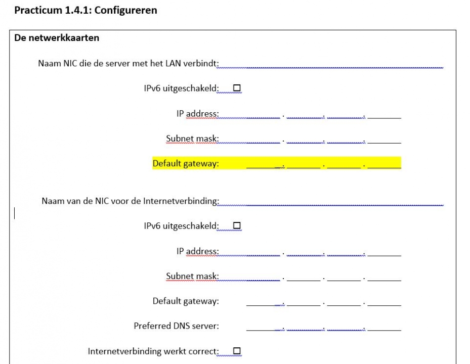 Practicum 1.4.1 (AANVULLING!)