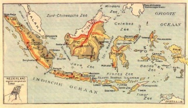 Kaart Indonesië