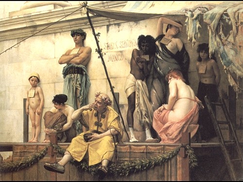 Bron 3: Schilderij Gustave Rudolphe – The Slave Market, omtrent 1824