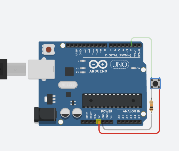 Voorbeeld gebruik van een knop