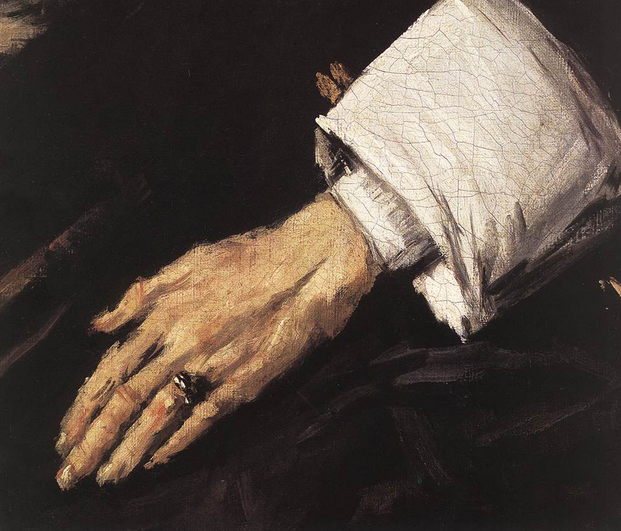 Detail: frans Hals: regentessen