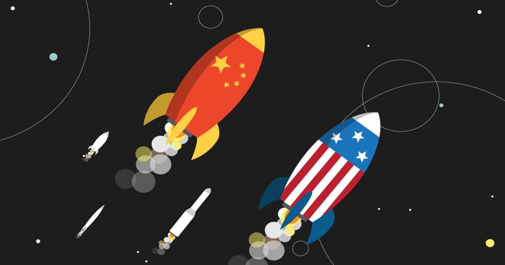 De VS en de Sovejt-Unie racen de ruimte in!
