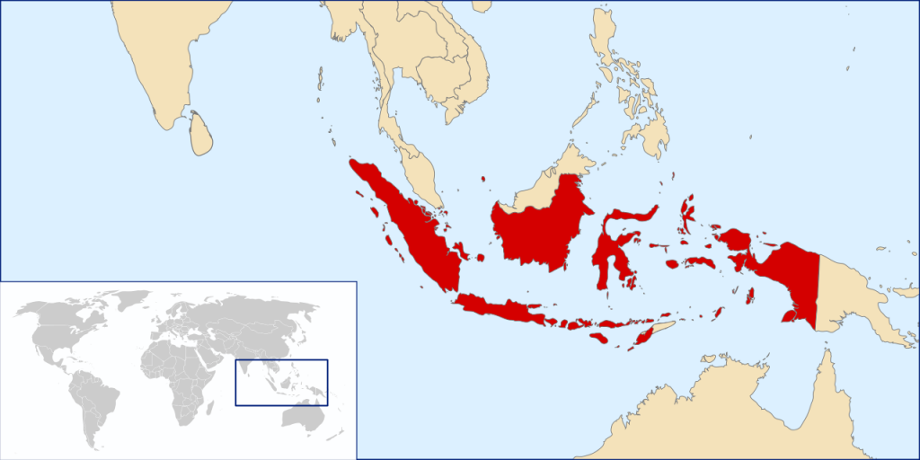 Nederlands-Indië/Indonesië op de kaart