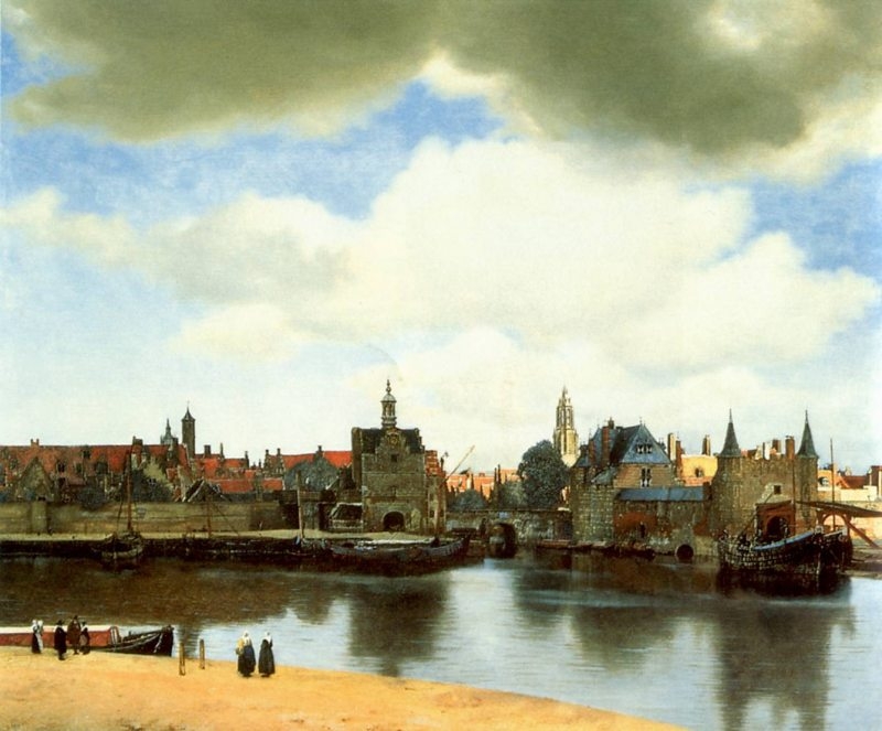 Johannes Vermeer, gezicht op Delft.