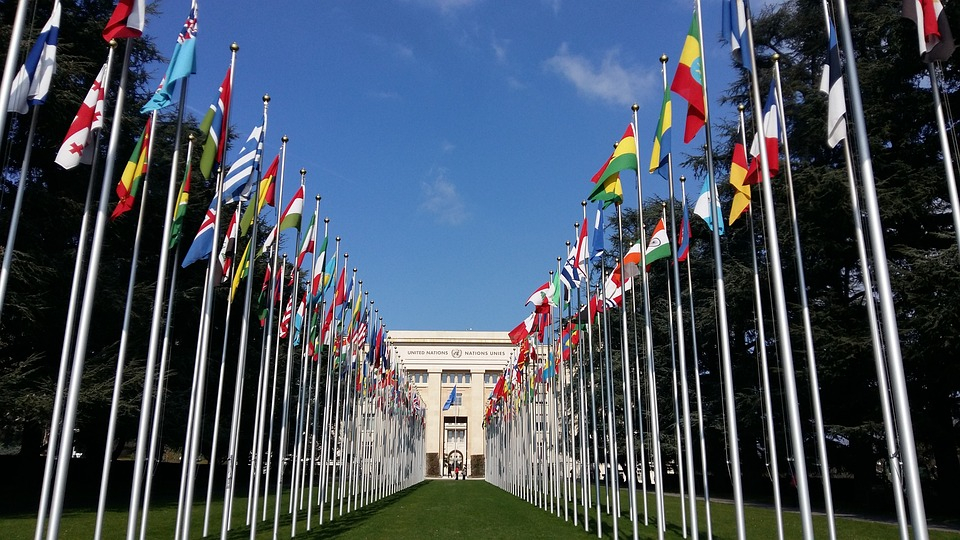 Het Palais des Nations in de stad Genève is het grootste VN hoofdkwartier in Europa.