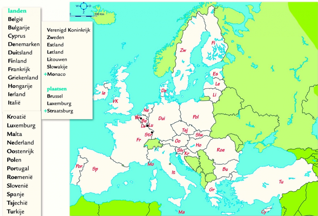 Antwoorden landen van de EU