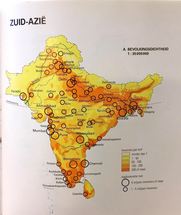 Bevolkingsdichtheid India