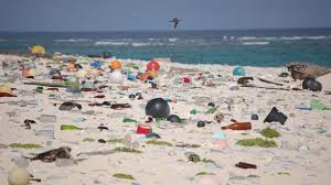 Strand na een warme dag