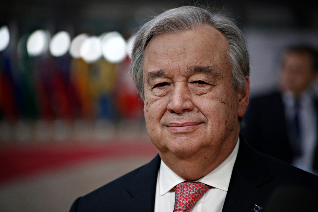 De huidige VN-secretaris António Guterres