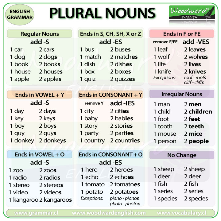 Plurals and its rules.