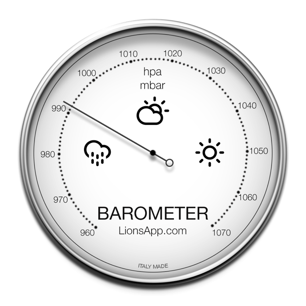 Als je op de barometer ziet dat de luchtdruk snel verandert, zal het type weer ook snel veranderen. Als de luchtdruk gaat dalen is er een lagedrukgebied op komst en als deze stijgt komt er een hogedrukgebied.