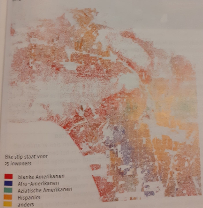 Indeling bevolkingsgroepen in Los Angeles (Bron 3, Paragraaf 6.4 Humboldt)