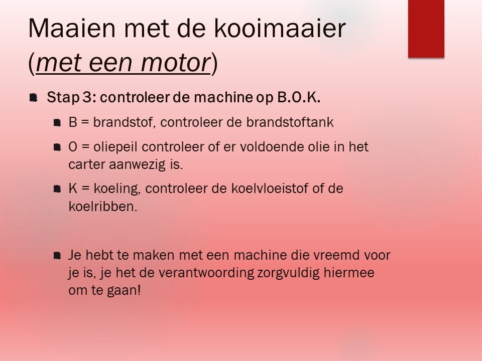 motor aangedreven kooimaaier