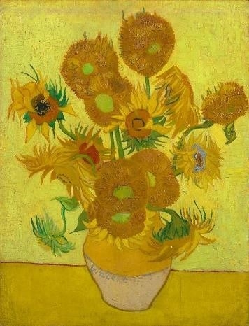 Zonnebloemen, Vincent van Gogh, 1889.