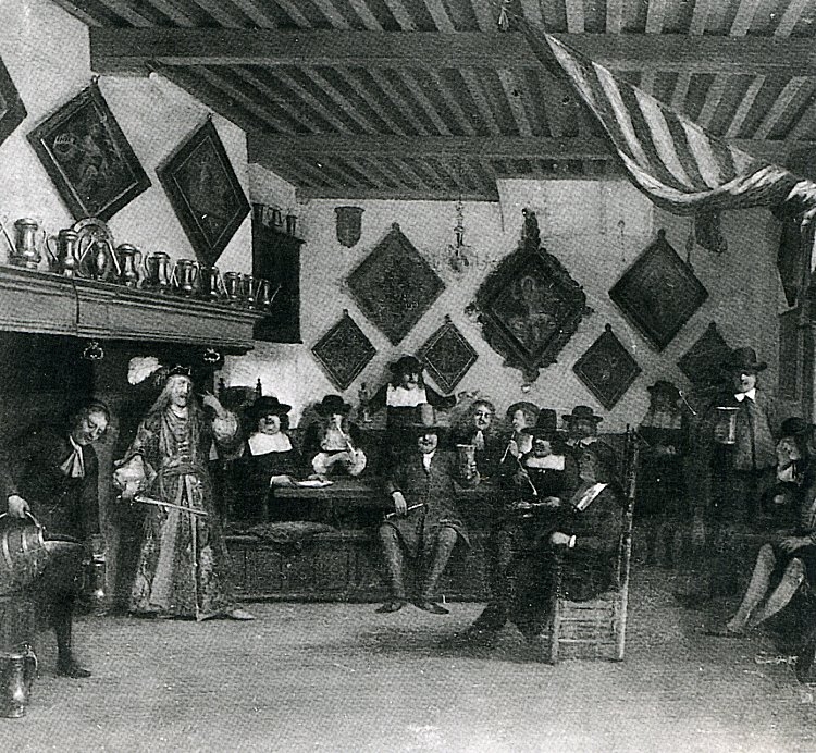 Een geschilderde rederijkerskamer