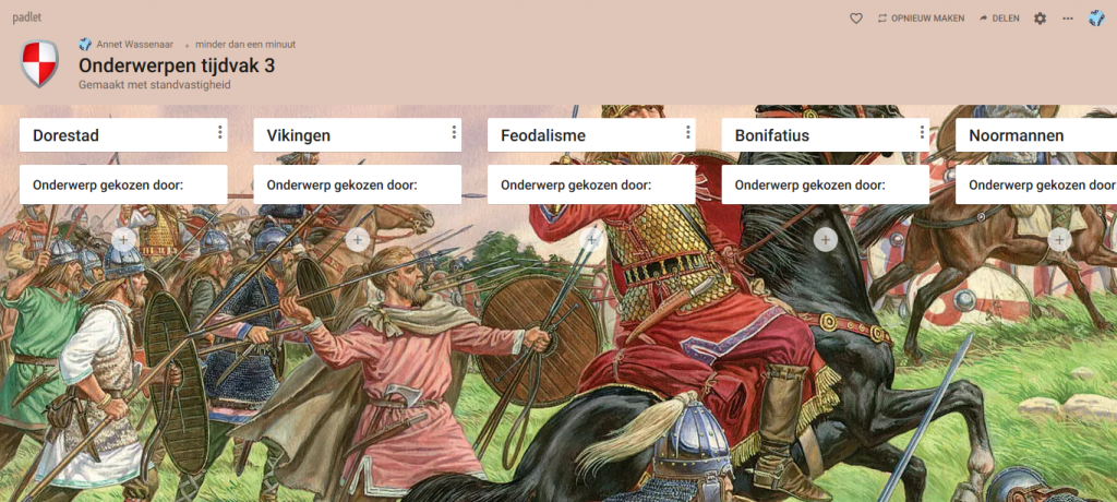 Padlet overzicht