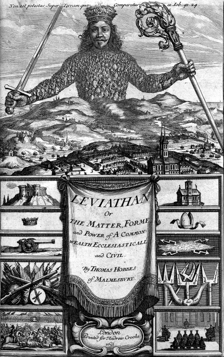 Thomas Hobbes' Leviathan from 1651