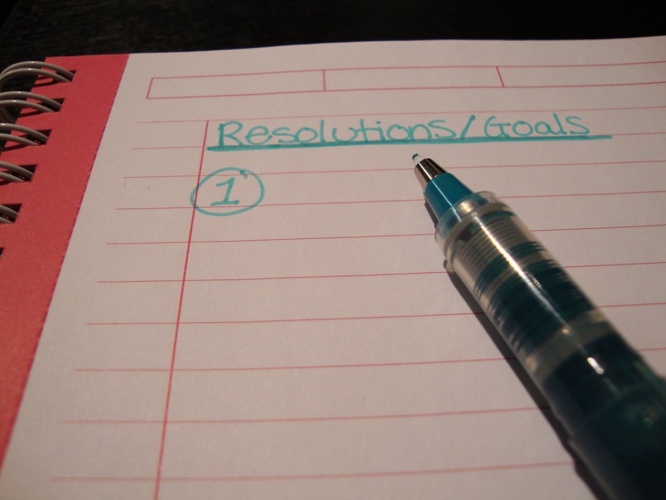 "Resolutions and goals"
